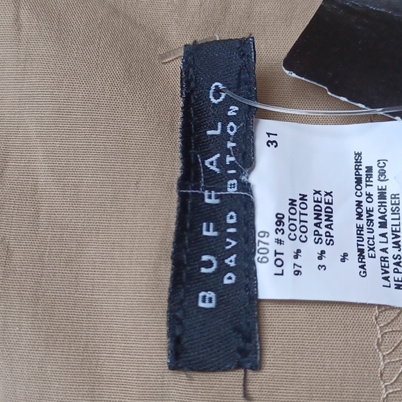 Buffalo "Erin" Pleated Hip Hugger Mini Skirt NEW- Sz. 31/Lrg - Picture 2 of 8